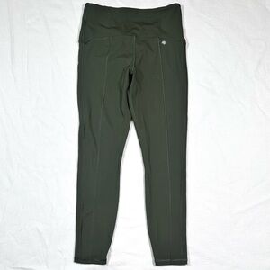 Anine Bing Sport Bran Legging Workout Olive Green Medium Yoga